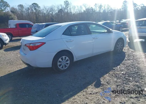 2014 Toyota Corolla L z USA, uszkodzony, nr VIN 2T1BURHE7EC188532
